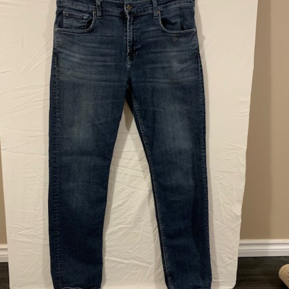 7 FOR ALL MANKIND 7  Mens Slimmy Slim Straight Jeans (Size 34 x 32)